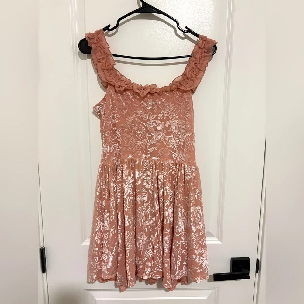 Urban Outfitters Mini Rose Pink Dress, Size Large, Formal, Cocktail Party Dress - Picture 10 of 12